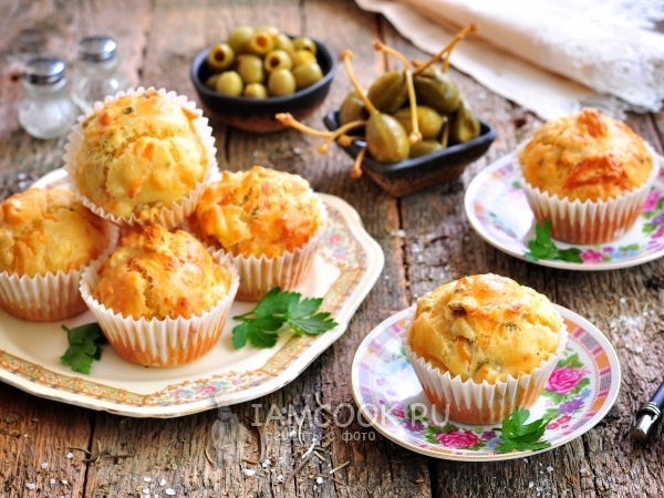 Маффины куриные с сыром, рецепт с фото