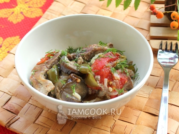 Баклажаны с мясом в мультиварке, рецепт с фото