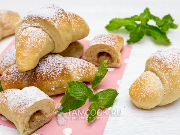 Рулетики с марципаном и миндалем, рецепт с фото