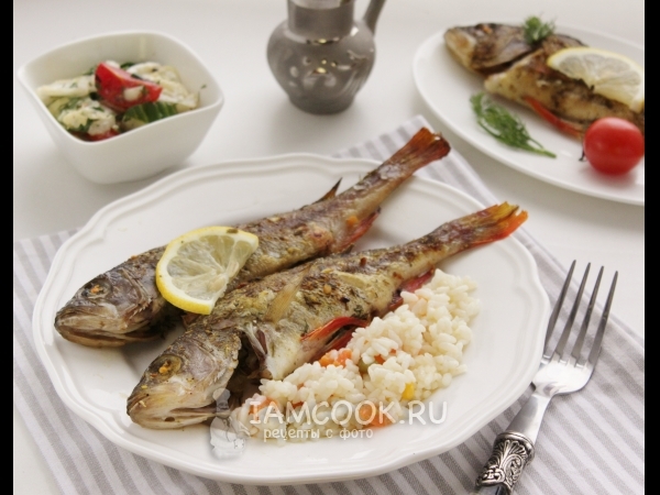 Окунь речной в духовке, рецепт с фото