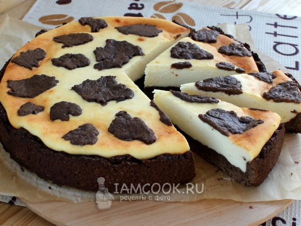 Пирог творожный «Коровка Буренка», рецепт с фото