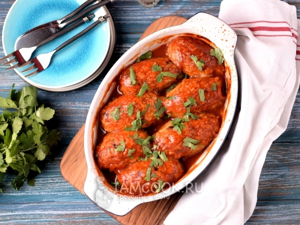 Постные ленивые голубцы, рецепт с фото