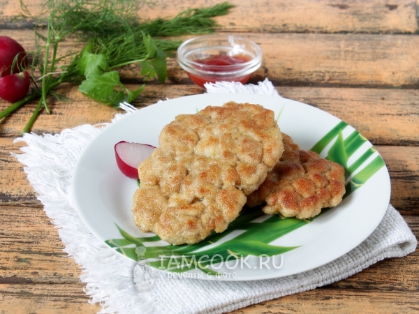 Шницель рубленый из свинины, рецепт с фото