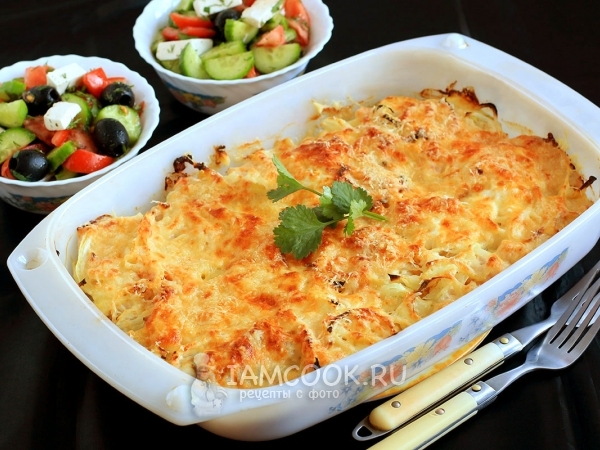 Мясо по-французски из курицы и картофеля, рецепт с фото