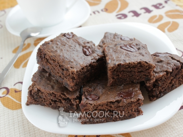 Постный «Брауни», рецепт с фото