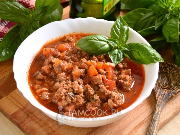 Соус Болоньезе, рецепт с фото