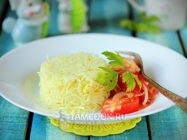 Шафрановый рис в мультиварке, рецепт с фото