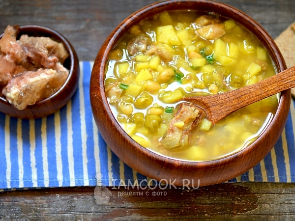 Суп из тушенки с картошкой, рецепт с фото