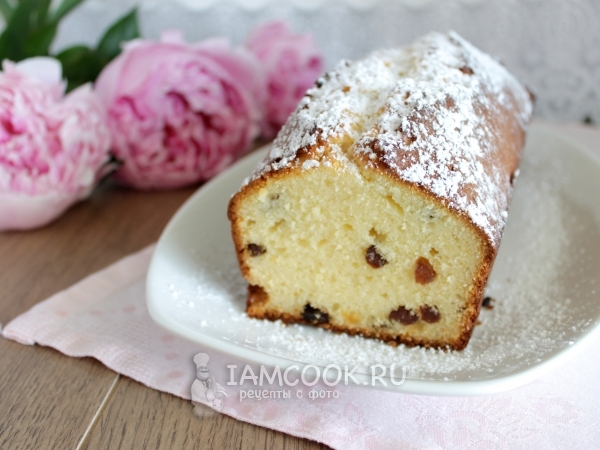 Кекс на сгущенке с изюмом, рецепт с фото