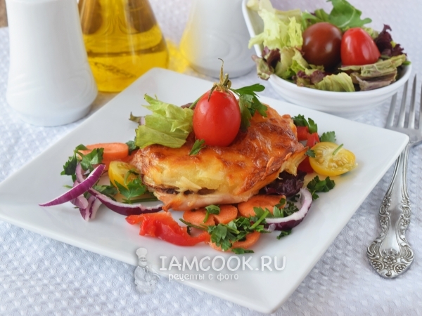 Индейка с ананасами в духовке, рецепт с фото