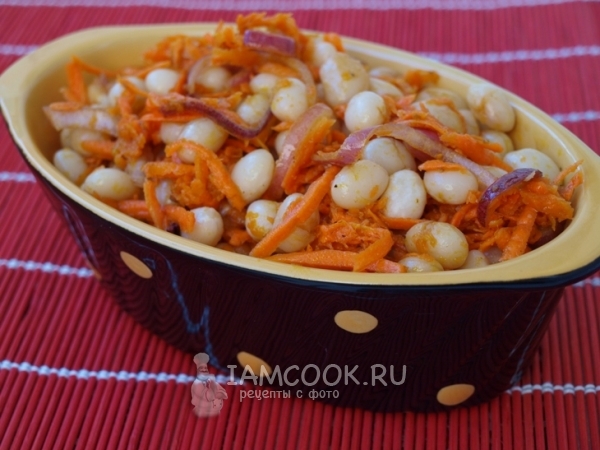 Фасолевый салат в азиатском стиле, рецепт с фото
