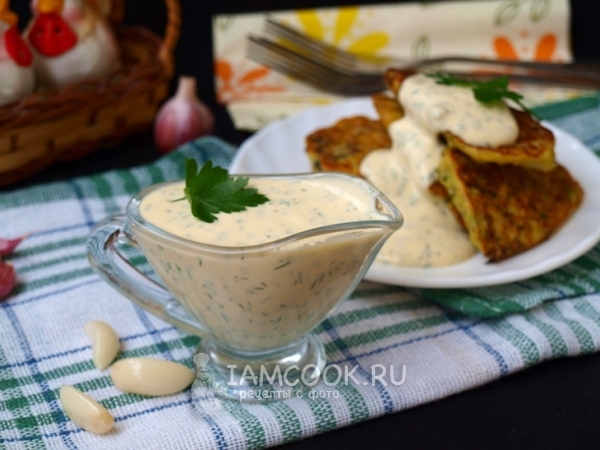 Чесночный соус, рецепт с фото