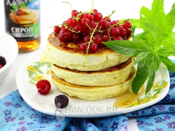 Блинчики с кленовым сиропом, рецепт с фото