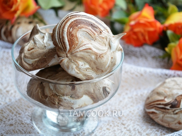 Безе с шоколадом, рецепт с фото