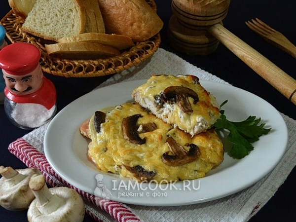 Мясо по-французски без майонеза (из куриного филе), рецепт с фото