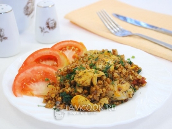 Гречка с куриным филе в мультиварке, рецепт с фото