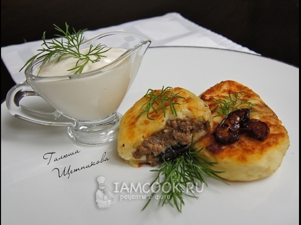 Зразы картофельные с фаршем, рецепт с фото