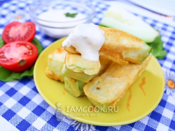 Кабачковые палочки в кляре , рецепт с фото