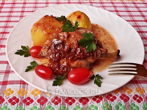 Кролик в аджике, рецепт с фото