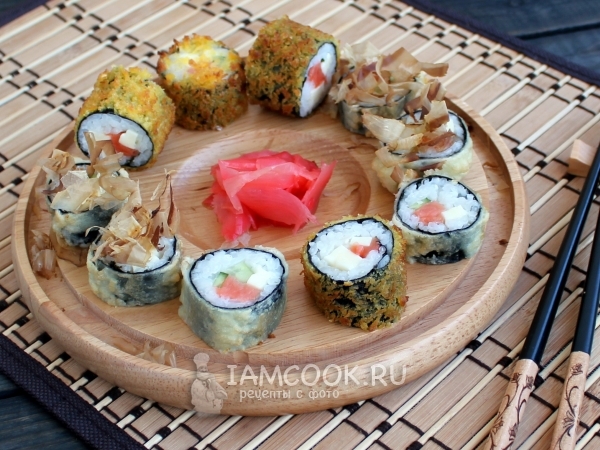 Роллы темпура, рецепт с фото