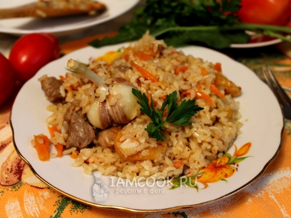 Плов по-казахски, рецепт с фото