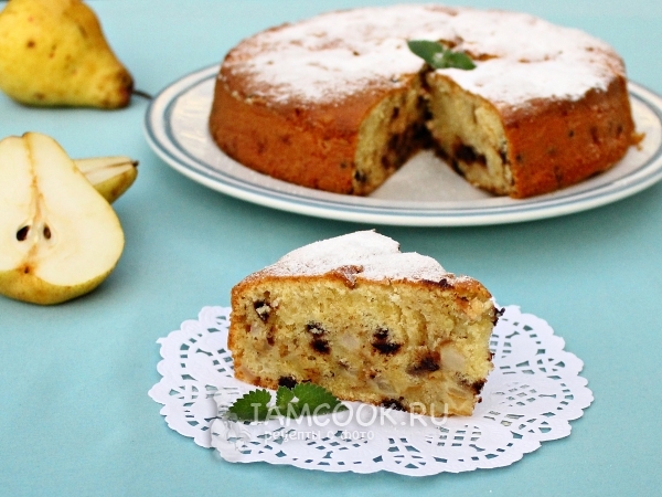 Пирог с грушами в духовке, рецепт с фото