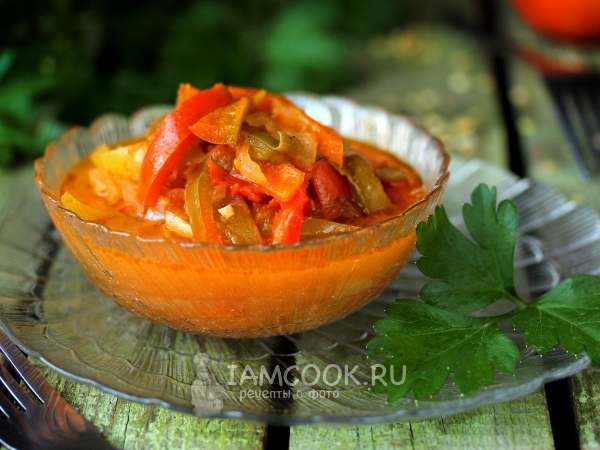 Лечо из перца и помидоров, рецепт с фото