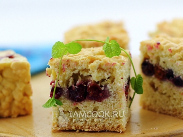 Тёртый пирог со смородиной, рецепт с фото