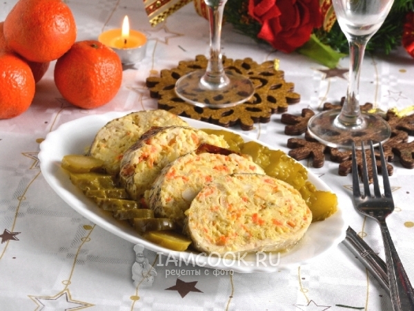 Фаршированная щука в фольге, рецепт с фото