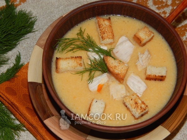 Суп-пюре из курицы с картофелем, рецепт с фото