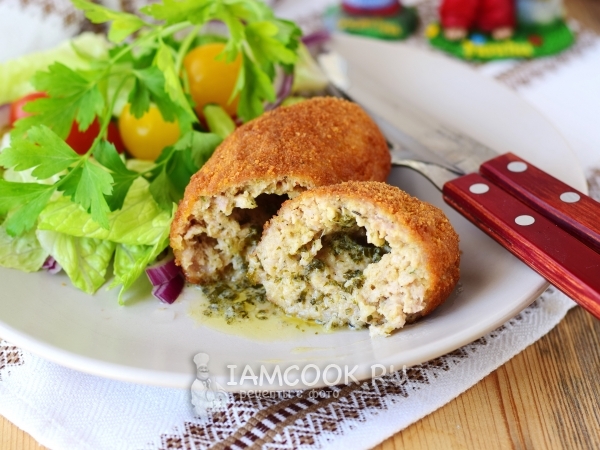 Котлеты по-киевски из фарша, рецепт с фото