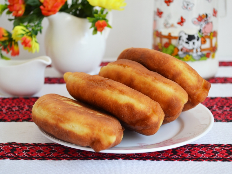 Жареные пирожки с капустой, рецепт с фото