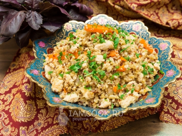 Киноа-булгур с фаршем, рецепт с фото