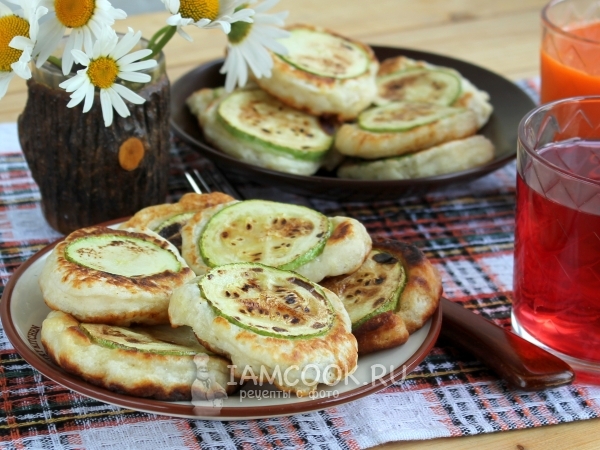 Оладьи с кабачками кружками, рецепт с фото