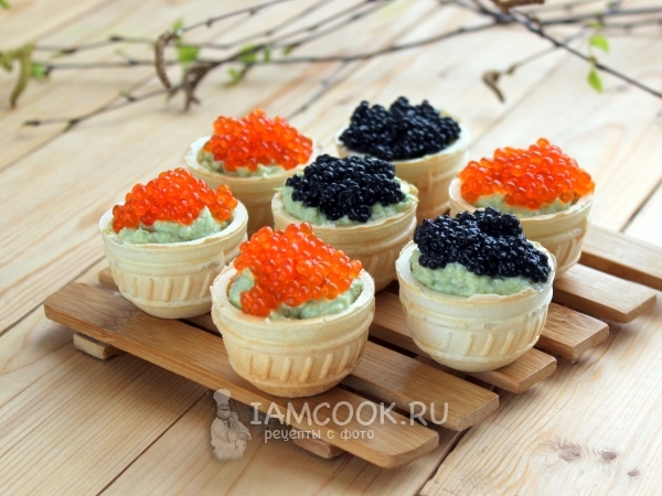 Тарлетки с авокадо, рецепт с фото