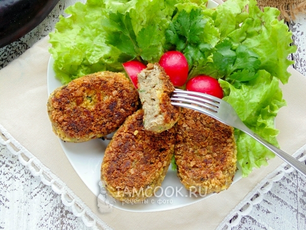 Котлеты из баклажанов, рецепт с фото