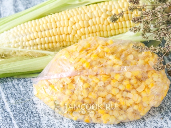 Замороженная кукуруза, рецепт с фото