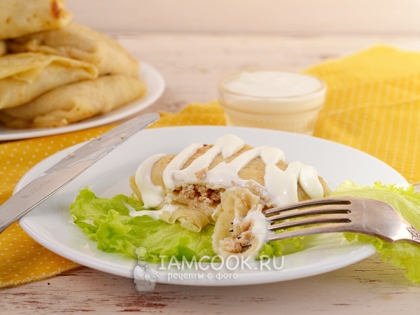 Налистники с мясом, рецепт с фото