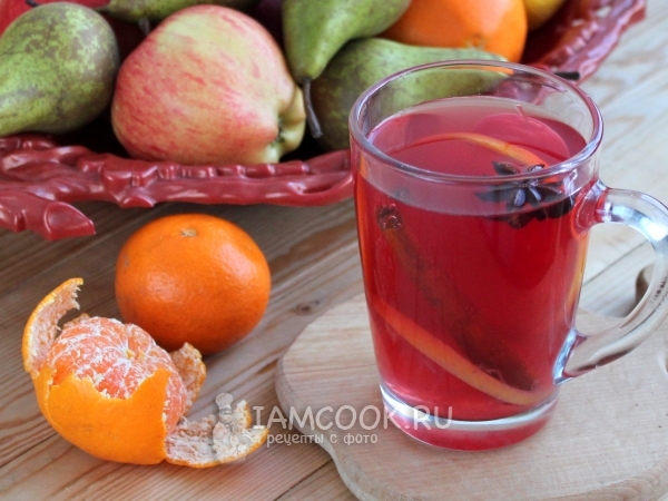 Глинтвейн безалкогольный из сока, рецепт с фото
