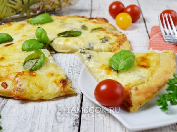 Пицца «Четыре сыра», рецепт с фото