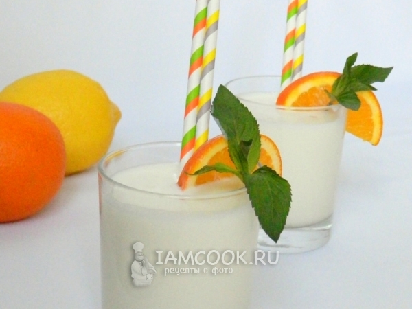 Коктейль из молока с ананасовым соком, рецепт с фото