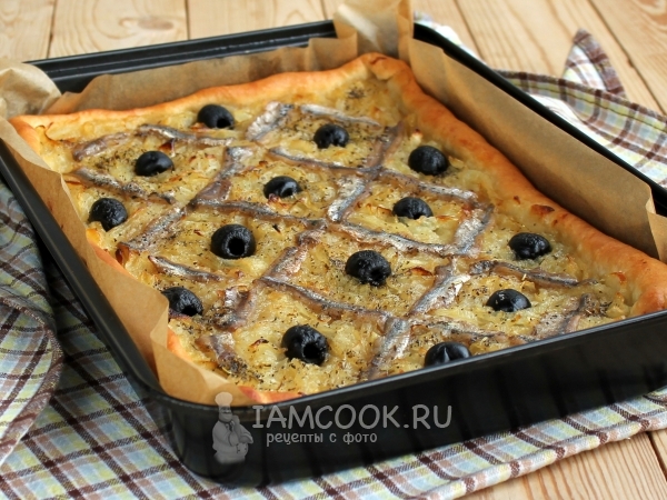 Луковый пирог писсаладьер / Pissaladiere, рецепт с фото