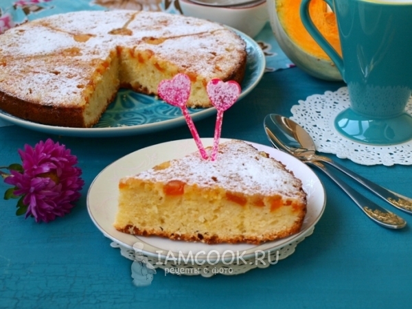 Пирог-перевёртыш с тыквой, рецепт с фото