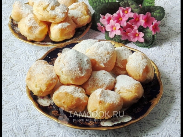 Эклеры с заварным кремом, рецепт с фото