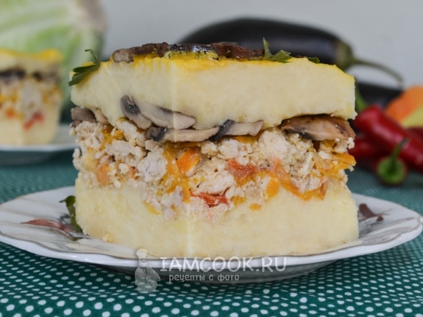 Картофельная запеканка с фаршем без сыра в духовке, рецепт с фото