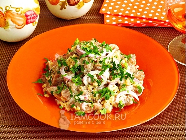 Закуска из свинины и сыра, рецепт с фото