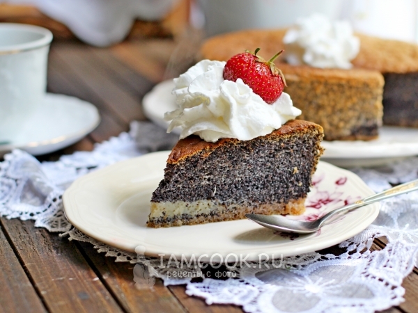 Маковый пирог без муки, рецепт с фото