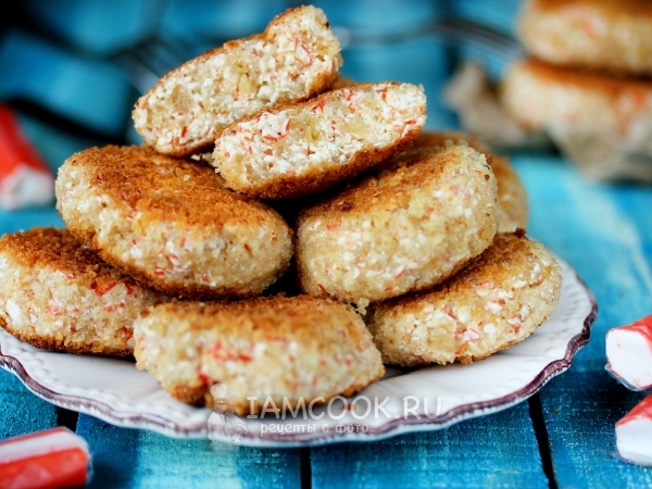 Котлеты из крабовых палочек, рецепт с фото