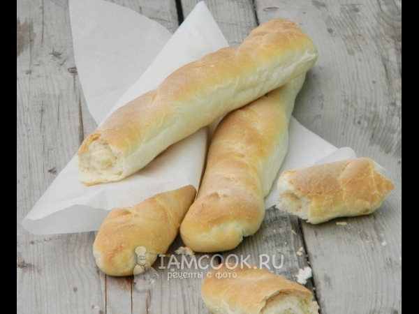 Батон порционный или мини-батончики, рецепт с фото