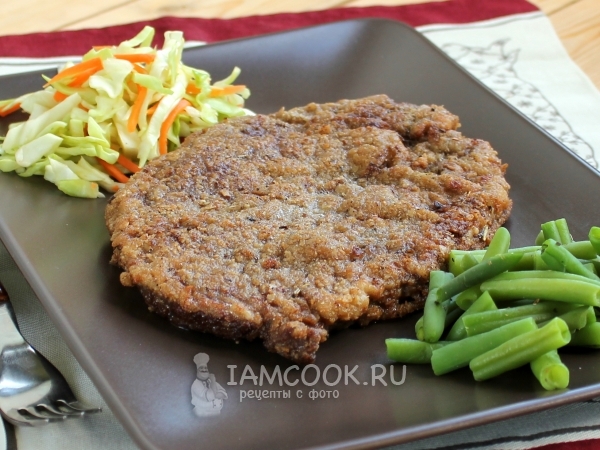 Венский шницель, рецепт с фото